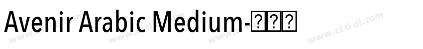 Avenir Arabic Medium字体转换